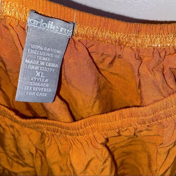 Charlotte Russe burnet yellow off the shoulder top - Picture 4 of 6